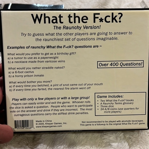 What the F*ck Drinking Game The Raunchy Version - Picture 3 of 4